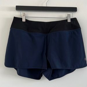 EUC MPG Lined Navy Blue Running Short